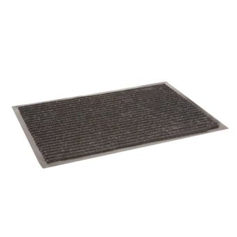Black Ribbed Dirt Trap Mat - 40 x 60cm