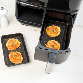 Air Fryer Mesh Basket Tray 20 x 12.5cm – Non-Stick Cooking Rack for Air Fryers