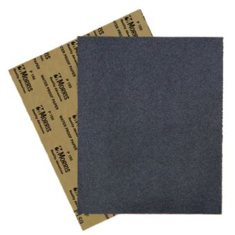 Morris Abrasive Garnet Sheet 23 x 28cm P220 | Water Resistant Sandpaper for Wet Sanding