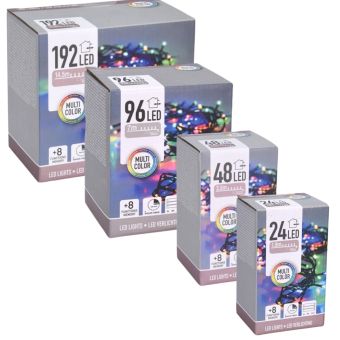 Multi Coloured LED 8 Function Memory Decoration Lights