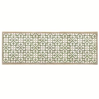 My Mat Nylon Harlequin Tile Green 50cm x 150cm – Stylish and Practical Floor Protection for Mud and Dirt