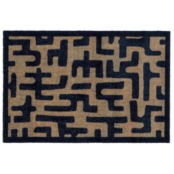 My Mat Indoor Pattern Abstract Maze 50 x 75 cm | Washable Non-Slip Doormat