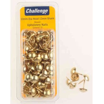Heavy Duty 10mm Brassed Upholstery Nails