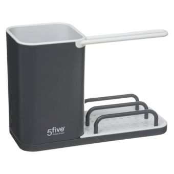 Neo Sink Organiser Dark Grey | Compact Kitchen Cleaning Caddy