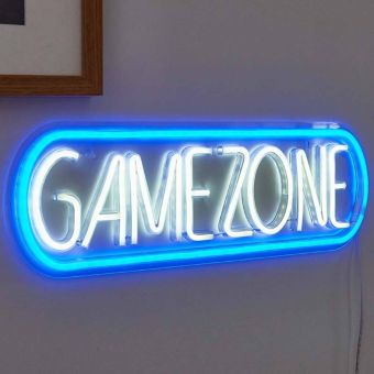 NeonEsque Game Zone LED Neon Sign | USB Powered Low Voltage Wall Light
