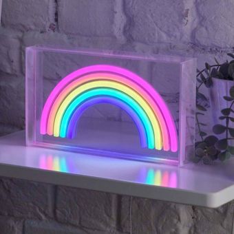 NeonEsque Rainbow LED Neon Sign | USB Powered Low Voltage Freestanding Light