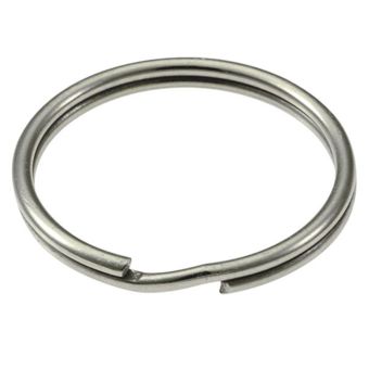 Nickel Plated Split Key Rings 19mm - Pack of 8