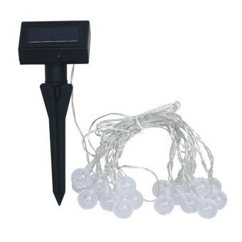 Night Bloom Mini Solar Ice Orb Light Multi Colour LED String Lights 5.8m with Solar Panel and Rechargeable Battery