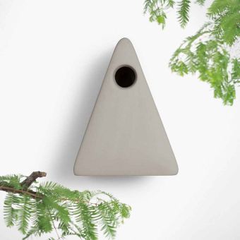 Singing Friend Nina Bird Nesting Box Grey