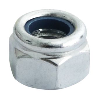 Timco M8 Nylon Lock Nuts Type P Zinc Plated – Pack of 10 Metric Locking Nuts