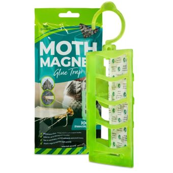 Organ-X Moth Magnet Pheromone Trap for Clothes and Carpet Moths – Non-Toxic, Long-Lasting Moth Glue Trap for Wardrobes and Storage Areas