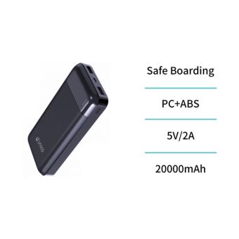 Power Bank 20000mAh with 2 USB ports - Type-C and M