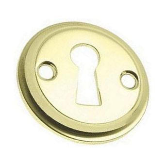 Polished Brass Tudor Open Escutcheon