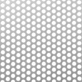 Perforated Steel Sheet 250 x 500mm x 1mm Round Hole 8mm
