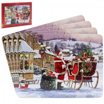 Santa Xmas Placemat - Set 4