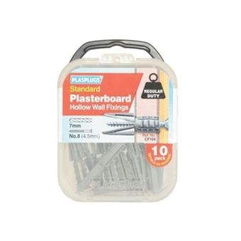 Plasplug Standard Plasterboard Fixings - Pack of 10
