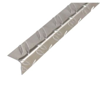 Aluminium Checker Plate Angle Profile - 29.5mm x 29.5mm x 1m