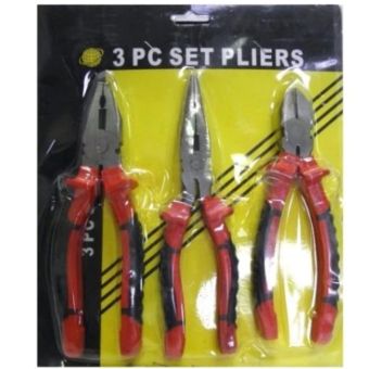 ProGrip 8 Inch Pliers Set 3 Piece High Quality