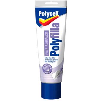 Polycell Fine Surface Polyfilla 400g Tube I For Hairline Cracks and Smooth Wall Repairs