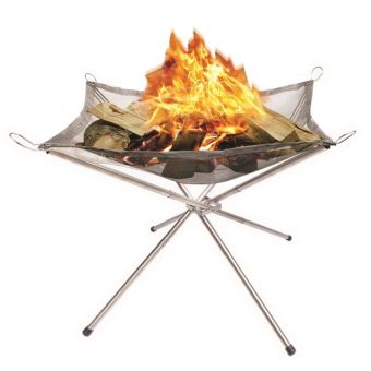 Redwood Portable Outdoor Stainless Steel Fire Pit I 42cm