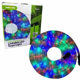 Powermaster LED Outdoor Multi Coloured Rope Light - 10m
