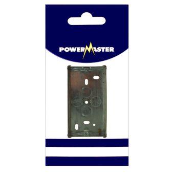 Powermaster 2 Gang 25 Mm Flush Metal Box