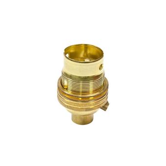 Powermaster Brass Unswitched Lampholder 12''
