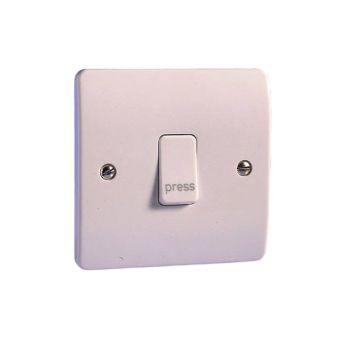 1 Gang 2 Way Press Plateswitch 10 Amp