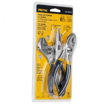 Pretul 2 Plier and 1 Adjustable Wrench Set
