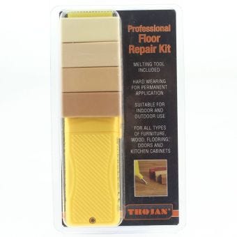 Trojan Professional Floor Repair Hardwax Kit - Light–Medium | Quick, Seamless Wood & Laminate Repairs