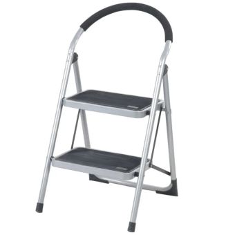 Protool Wide 2-Step Steel Folding Ladder – Safe, Sturdy and Space-Saving