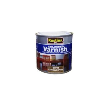 Rustins Coloured Varnish - Satin Antique Pine 250ml