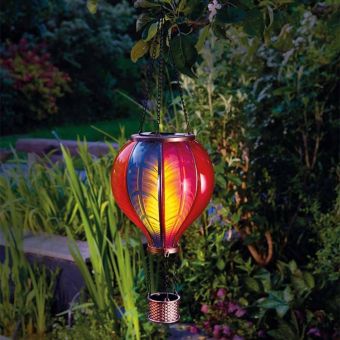 Rainbow Flaming Balloon XL Solar LED Garden Lantern