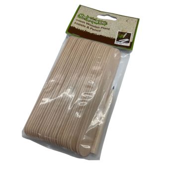 Rapitest Wooden Plant Labels with Pencil – 130mm Garden Markers