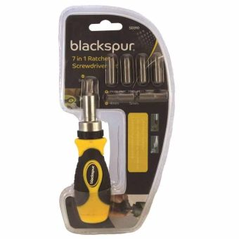 Blackspur 7 in 1 Ratchet Screwdriver Set