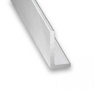 Raw Aluminium Unequal Corner Profile - 15mm x 25mm x 1m