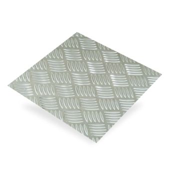 Raw Aluminium Checkboard Sheet 2000mm x 500mm