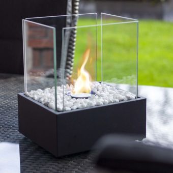 Rectangular Tabletop Bioethanol Fireplace with Timeless Design