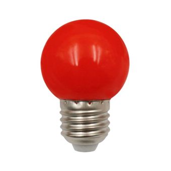 Tezla 1w Red LED Plastic Globe ES Party Lightbulb