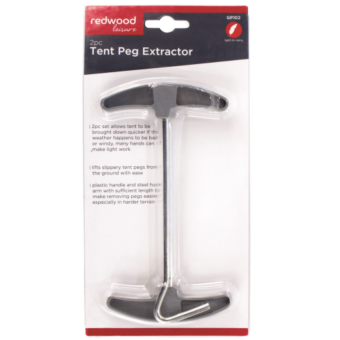 Redwood 2 Piece Tent Peg Extractors – Heavy Duty Camping Peg Puller Tool