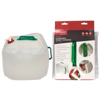 Redwood Collapsible Water Container - 20L Compact Folding Design for Outdoor Activities