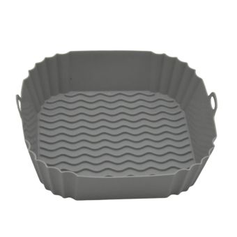 Reusable Silicone Air Fryer Liner – Square I 21 × 21 × 5.5 cm