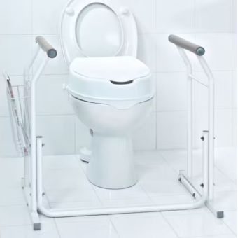 Ridder Mobile Toilet Grab Rail White 150 Kg