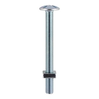 Timco Roofing Bolts & Square Nuts Zinc Plated M6 x 100 – Pack of 2