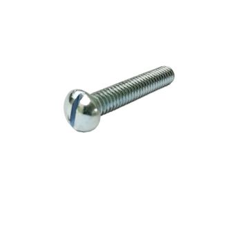 Whitworth Metric Single Slotted Round Head Machine Screw - 1" x 3/16"