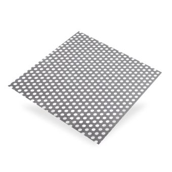 Round Perforated Anodized Aluminium - 500mm x 250mm