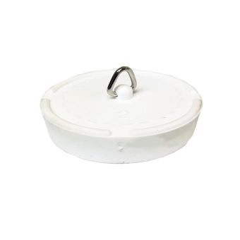 White Basin Sink Plug - 2"