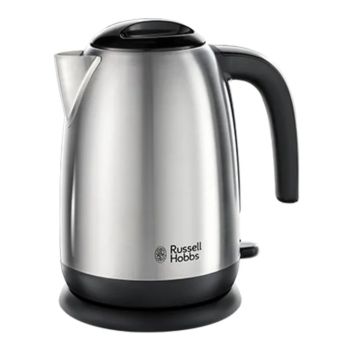 Russell Hobbs Classics Kettle Brushed Stainless Steel 1.7L | Rapid Boil with 360° Base and Cord Storage