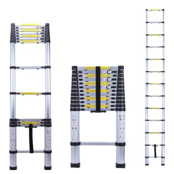 Telescopic Aluminium Ladder 13ft with Carry Bag 3.8m