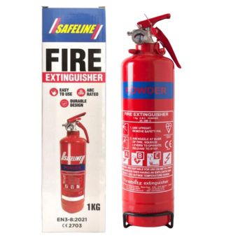 Safeline 1kg Fire Extinguisher ABC Dry Powder